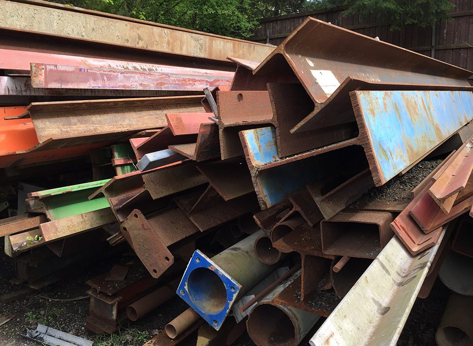 metall og jern for gjenvinning